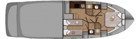 Sessa marine C42 lower deck