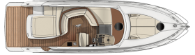 Sessa marine C44 main deck with garage