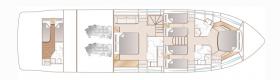PRINCESS F70 LOWER DECK