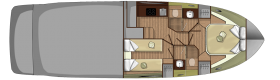 Sessa marine C42 lower deck