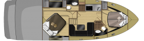 Sessa marine C44 lower deck