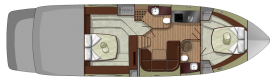 Sessa Marine C48 - lower deck